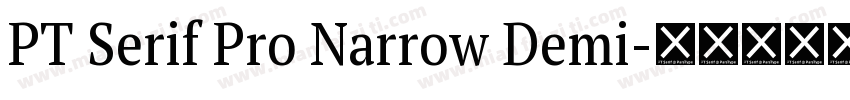 PT Serif Pro Narrow Demi字体转换
